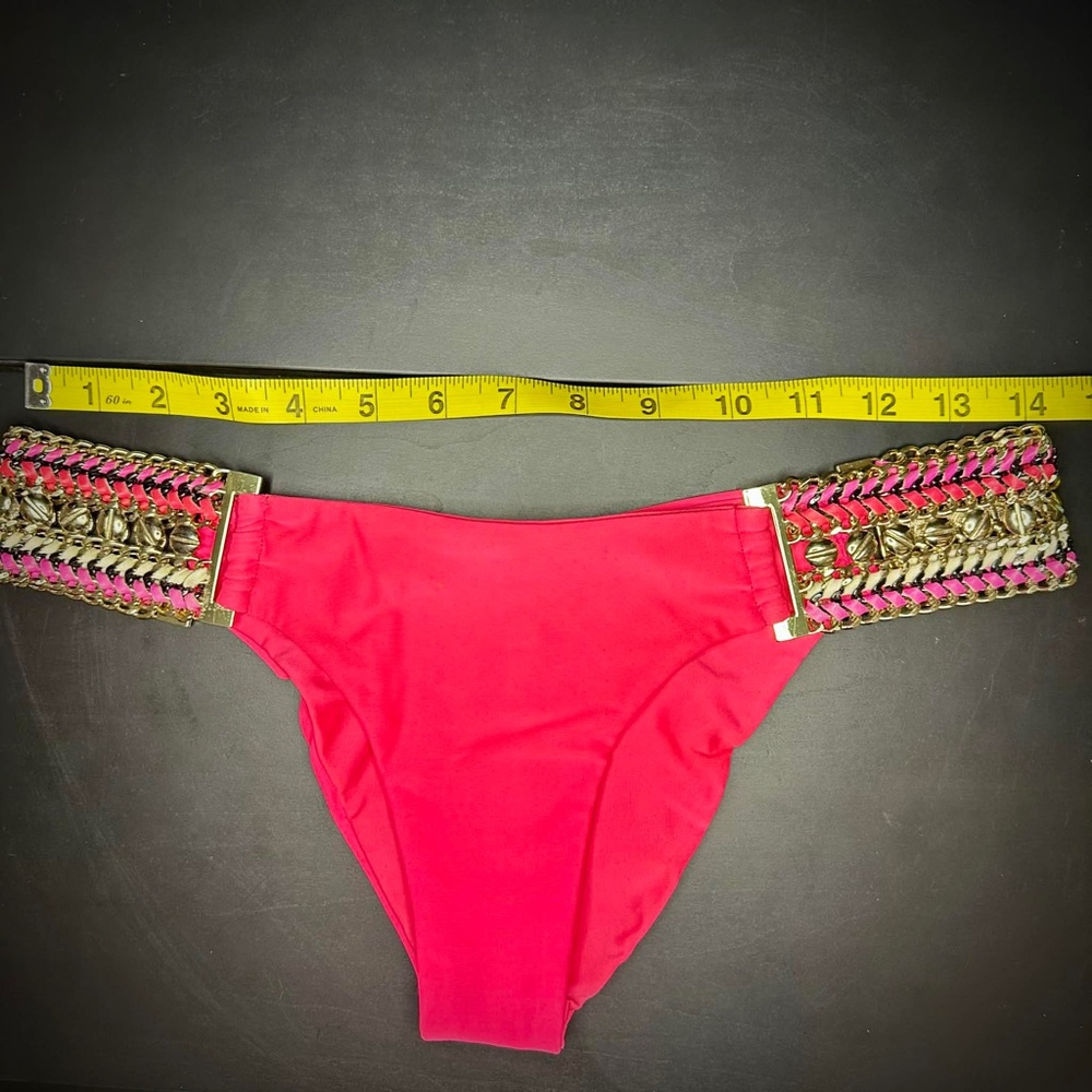 Beach Bunny “Belize Beauty” Bikini Bottoms Pink - Picture 10 of 11